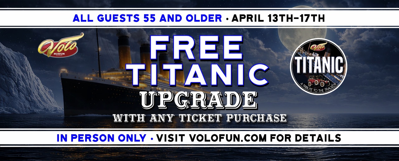 Titanic Special for Guests Ages 55+! 