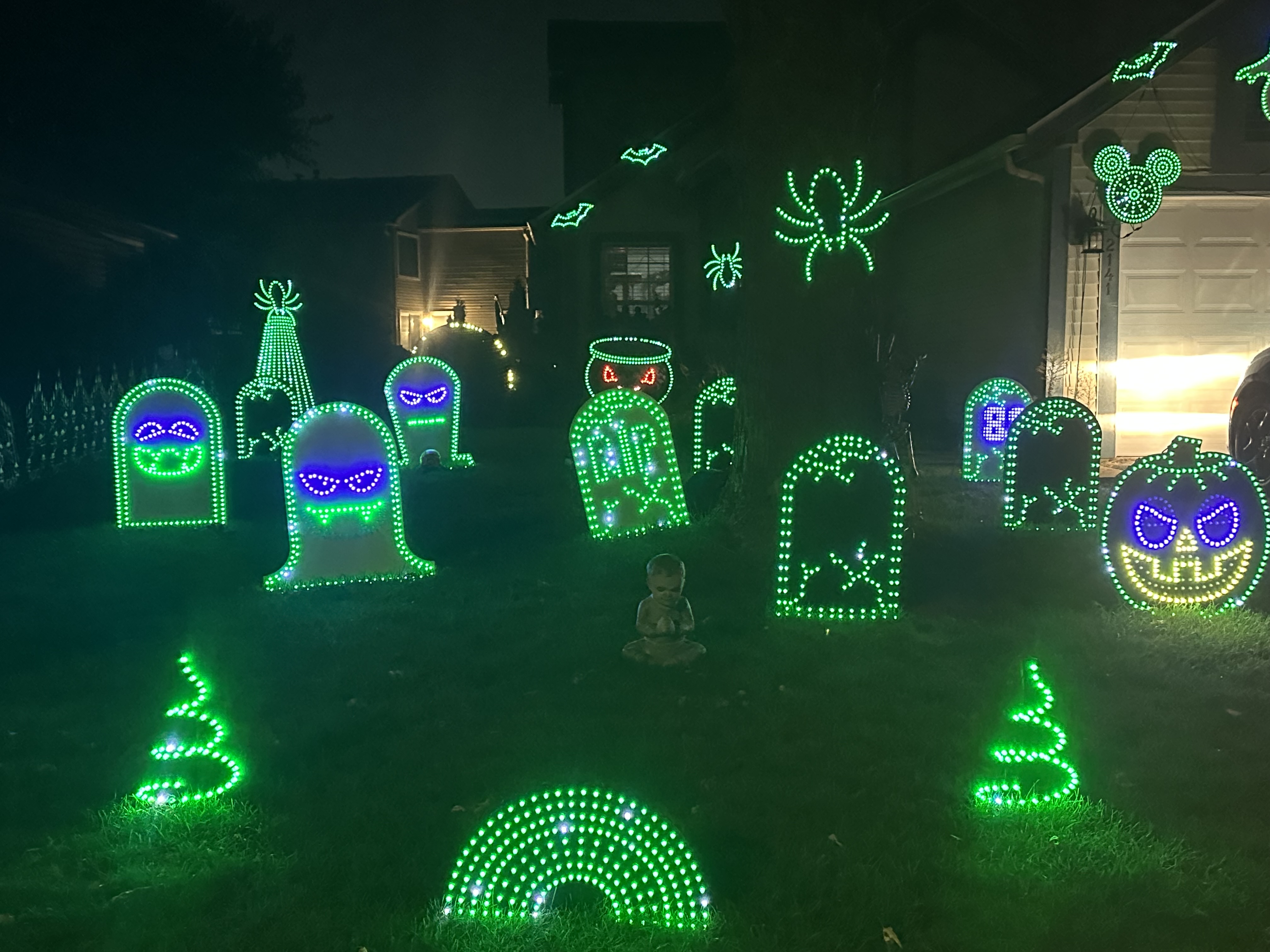 Burning Sock Halloween Lights
