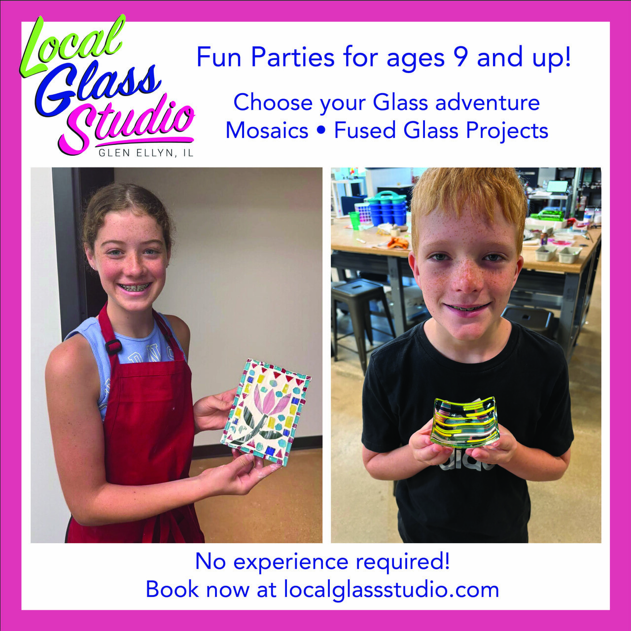 Parties at Local Glass Studio